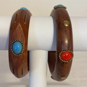 Beautiful Wooden Southwestern Theme Bracelets (set of 2) for any occasion